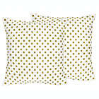 Alternate image 0 for Sweet Jojo Designs Amelia Metallic Gold Polka Dot  Throw Pillows (Set of 2)