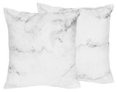 Sweet Jojo Designs Marble Throw Pillow in Black/White image