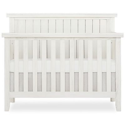 SweetPea Red Wood 4-in-1 Convertible Crib in Weathered White