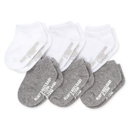 Burt's Bees Baby® 6-Pack Ankle Socks in Heather Grey