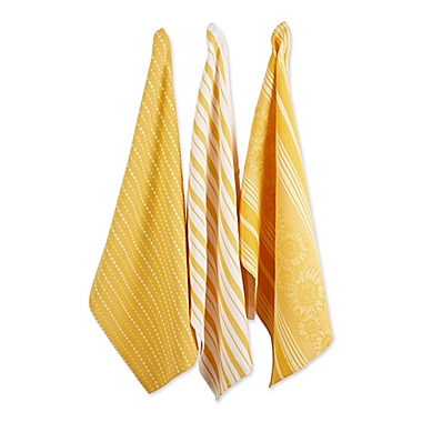 Sonoma Harvest Kitchen Towels in Apricot (Set of 3). View a larger version of this product image.