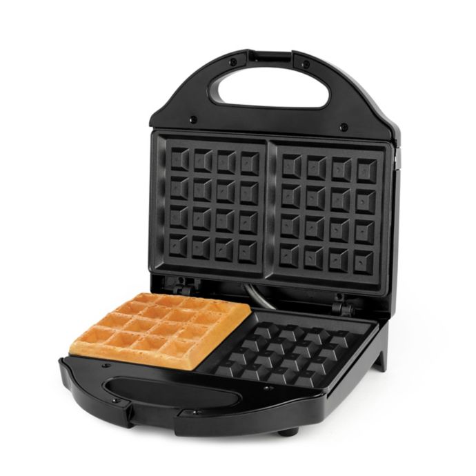Salton Belgian Style Waffle Maker in Black | Bed Bath & Beyond