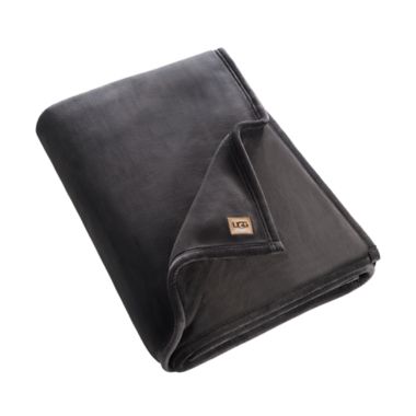 UGG&reg; Throw Blanket Coco Luxe in Charcoal. View a larger version of this product image.