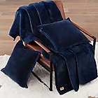Alternate image 1 for UGG&reg; Coco Luxe Throw Blanket in Navy