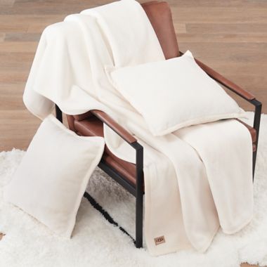 UGG&reg; Throw Blanket Coco Luxe in Snow. View a larger version of this product image.