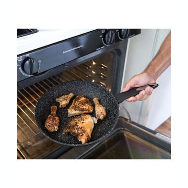 Zyliss&reg; Cook Nonstick 4 qt. Sauté Pan in Black. View a larger version of this product image.