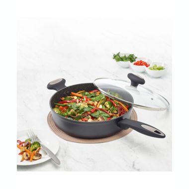 Zyliss&reg; Cook Nonstick 4 qt. Sauté Pan in Black. View a larger version of this product image.