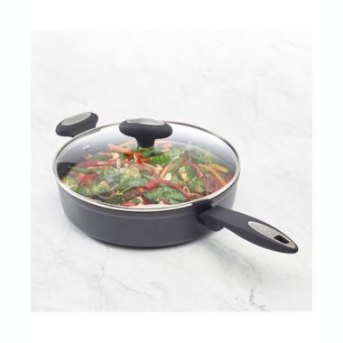 Zyliss&reg; Cook Nonstick 4 qt. Sauté Pan in Black. View a larger version of this product image.
