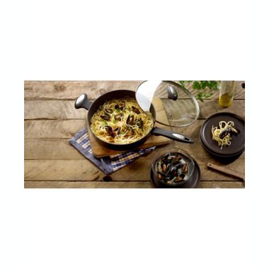 Zyliss&reg; Cook Nonstick 4 qt. Sauté Pan in Black. View a larger version of this product image.