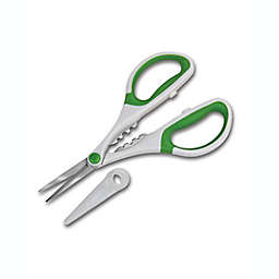 Zyliss® Stainless Steel Herb Snippers with Protective Sheath in White/Green