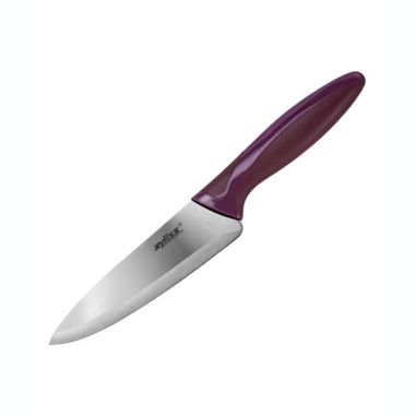 Zyliss&reg; 5.5-Inch Stainless Steel Utility Knife with Protective Sheath in Purple. View a larger version of this product image.