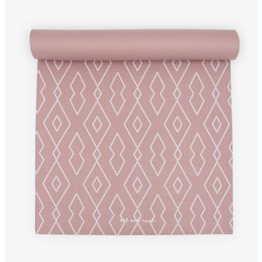 Oak and Reed Diamond Geo Yoga Mat in Mauve. View a larger version of this product image.
