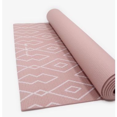 Oak and Reed Diamond Geo Yoga Mat in Mauve. View a larger version of this product image.