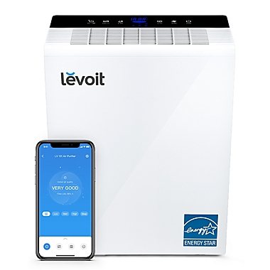 Levoit Smart True HEPA Air Purifier in White. View a larger version of this product image.