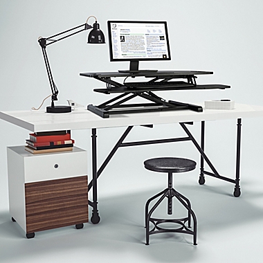 Atlantic Adjustable Standing Desk Converter in Black. View a larger version of this product image.