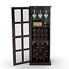 Alternate image 3 for Atlantic Windowpane Wood Wine Cabinet in Espresso