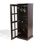 Alternate image 4 for Atlantic Windowpane Wood Wine Cabinet in Espresso