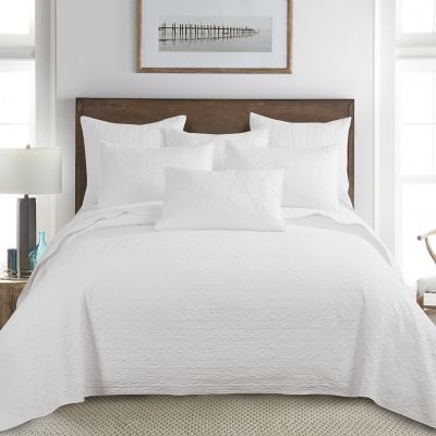 Homthreads Emory 3-Piece Reversible Queen Bedspread Set in White