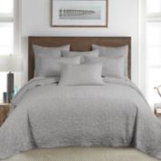 Homthreads Beckett 3-Piece Reversible Queen Bedspread Set in Light Grey
