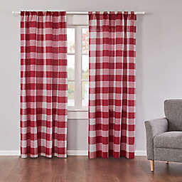Levtex Home Camden 2-Pack 84-Inch Rod Pocket Window Curtain Panels in Red