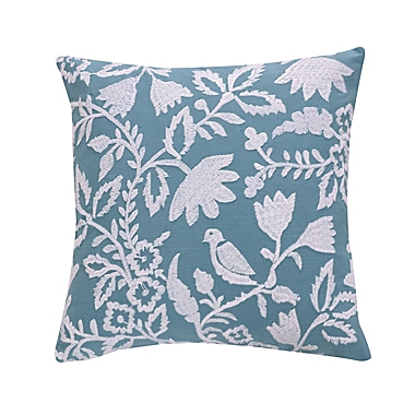 Napali Thick Stitch Square Throw Pillow in Blue. View a larger version of this product image.