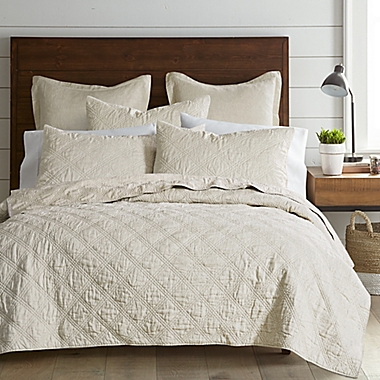 Levtex Home Washed Linen King Quilt in Natural. View a larger version of this product image.