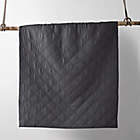 Alternate image 2 for Levtex Home Washed Linen Quilted Throw Blanket in Charcoal