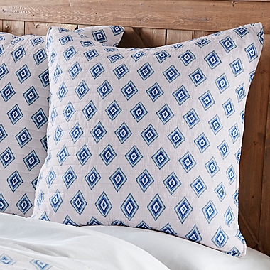 Levtex Home Aquatine European Pillow Sham in Blue. View a larger version of this product image.