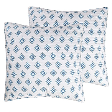 Levtex Home Aquatine European Pillow Sham in Blue. View a larger version of this product image.