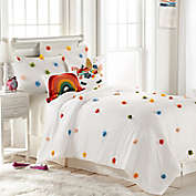 Rainbow Pom Pom 3-Piece Comforter Set