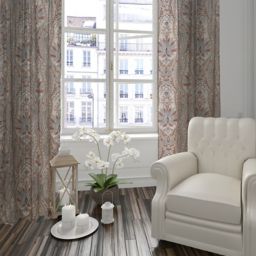 Levtex Home Kasey 2-Pack 84-Inch Rod Pocket Window Curtain Panel in Brown