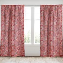 Levtex Home Avery 2-Pack 84-Inch Window Curtain Panels in Red