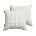 Alternate image 0 for Levtex Home Mills Waffle European Pillow Sham in Cream (Set of 2)