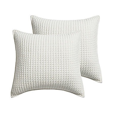 Levtex Home Mills Waffle European Pillow Sham in Cream (Set of 2). View a larger version of this product image.
