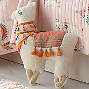 Lima Llama Wooly Llama-Shaped Throw Pillow