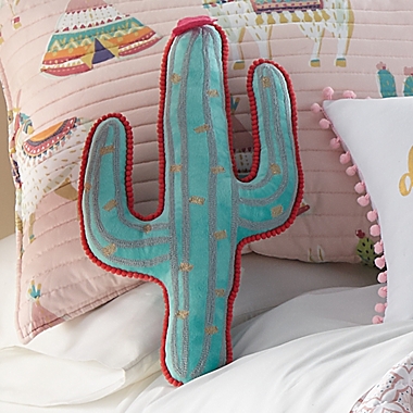 Lima Llama Shaped Cactus Pillow. View a larger version of this product image.