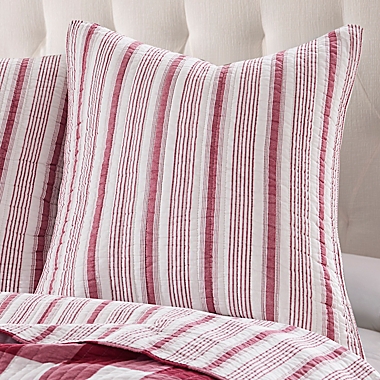 Levtex Home Camden European Pillow Sham in Red. View a larger version of this product image.