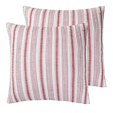 Levtex Home Camden European Pillow Sham in Red. View a larger version of this product image.