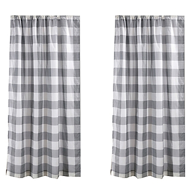 Levtex Home Camden 2-Pack 84-Inch Rod Pocket Window Curtain Panels in Grey. View a larger version of this product image.