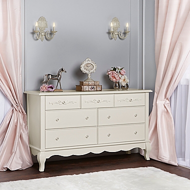 evolur&trade; Aurora 7-Drawer Double Dresser in Ivory Lace. View a larger version of this product image.