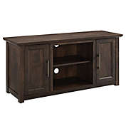 Crosley Furniture Camden 48-Inch Low Profile TV Stand in Dark Walnut