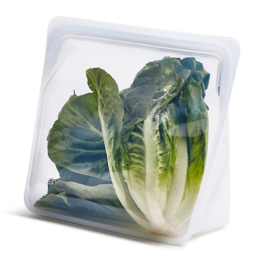 Alternate image 1 for Stasher Stand-Up Silicone Reusable Food Storage Bag in Clear
