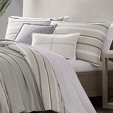 Nautica&reg; Woodbine 5-Piece Reversible King Comforter Set in Tan. View a larger version of this product image.