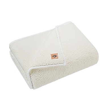 UGG&reg; Classic Sherpa Throw Blanket in Snow. View a larger version of this product image.
