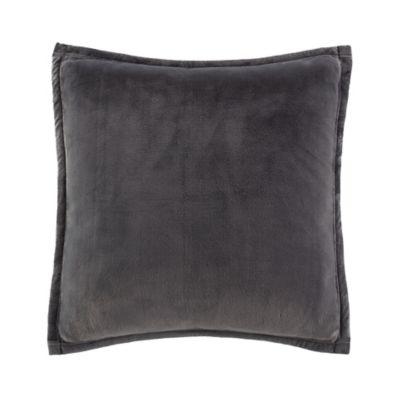 UGG&reg; Coco Luxe Square Throw Pillows in Charcoal (Set of 2)