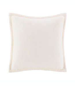 Cojines decorativos de poliéster de micromink UGG® Coco Luxe color blanco nieve, Set de 2