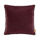 Alternate image 1 for UGG&reg; Dawson Faux Fur Square Throw Pillow in Cabernet
