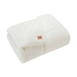 UGG® Avery Quilted Throw Blanket in Snow