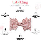 Alternate image 1 for Baby Bling One Size FAB-BOW-LOUS Headband in Rose Quartz
