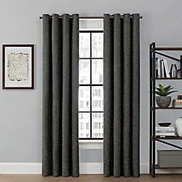 Brookstone® Saville 63-Inch Grommet 100% Blackout Curtain Panel in Charcoal (Single)